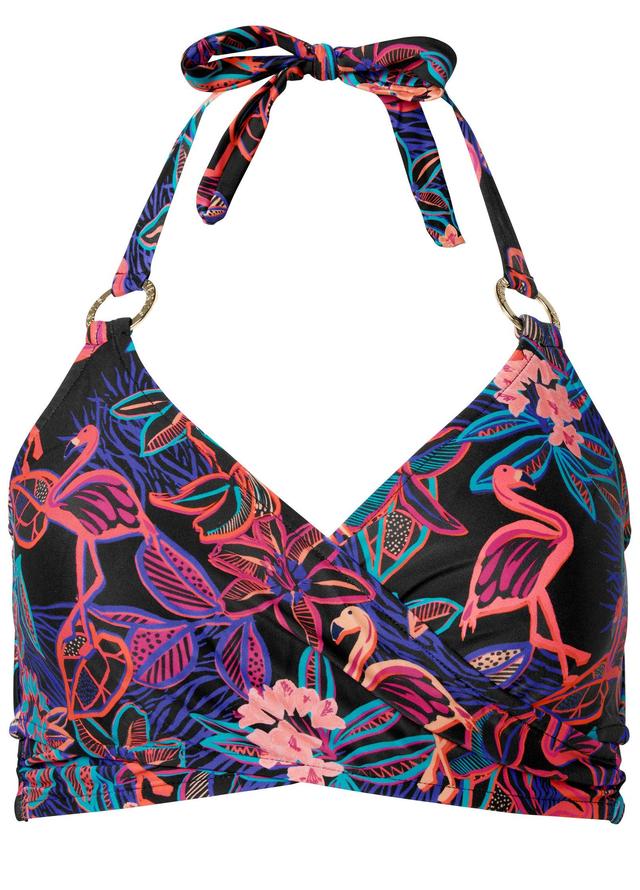 Laguna Wrap Bikini Top - Tropical Flash Product Image