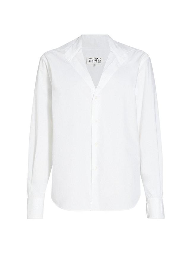 Womens Cotton Poplin Button-Up Shirt Product Image