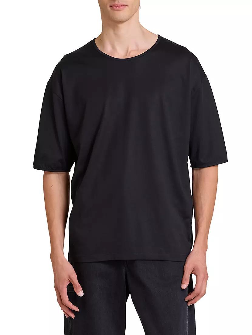 Silk Crewneck T-Shirt Product Image