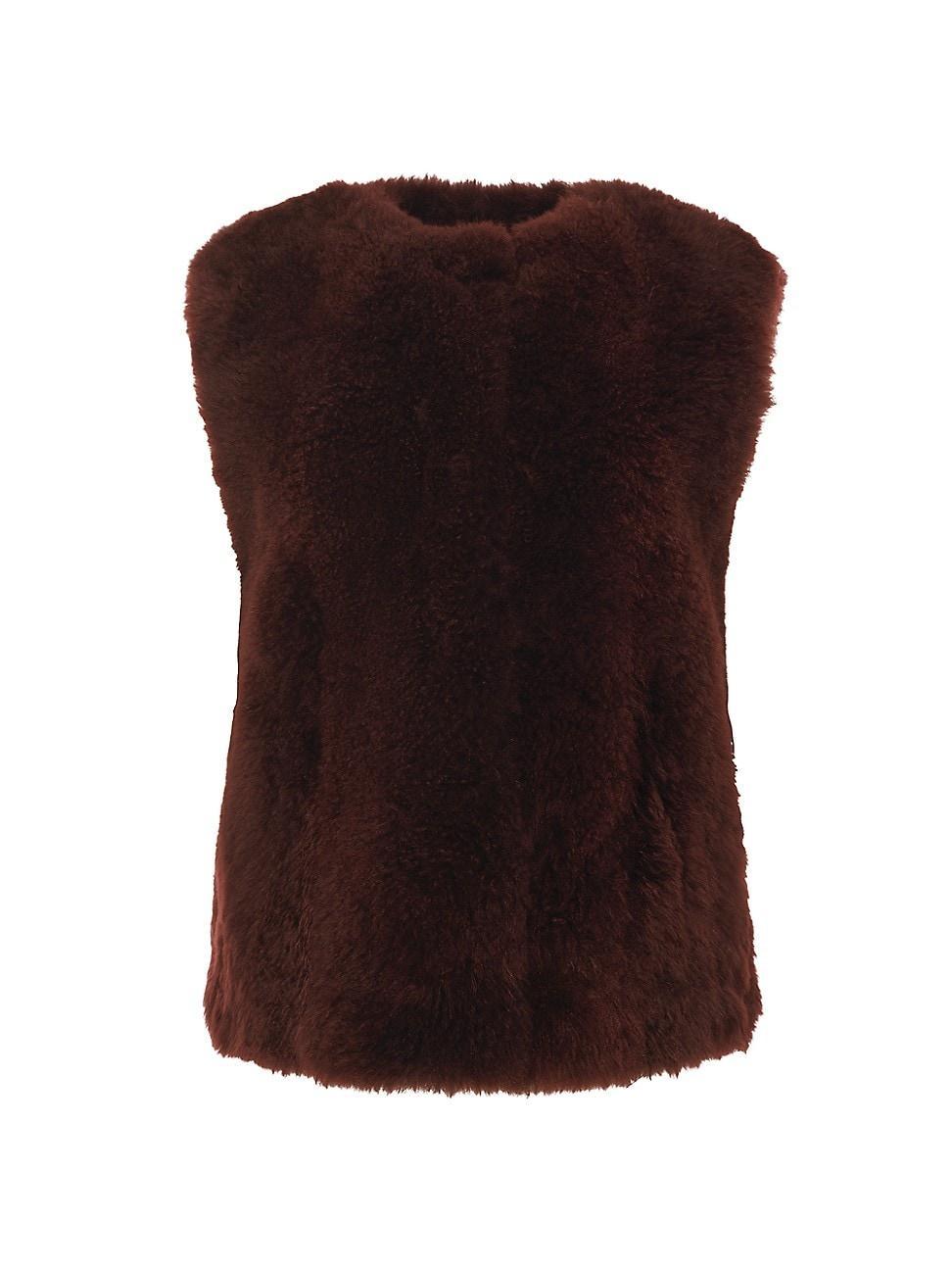 Womens Select Cashmere Goat Collarless Vest Product Image