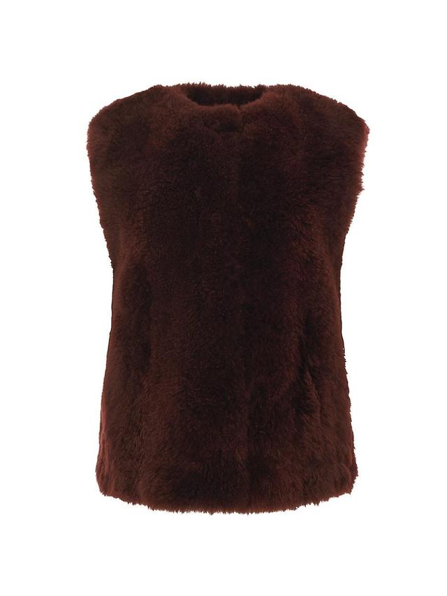 Womens Select Cashmere Goat Collarless Vest Product Image