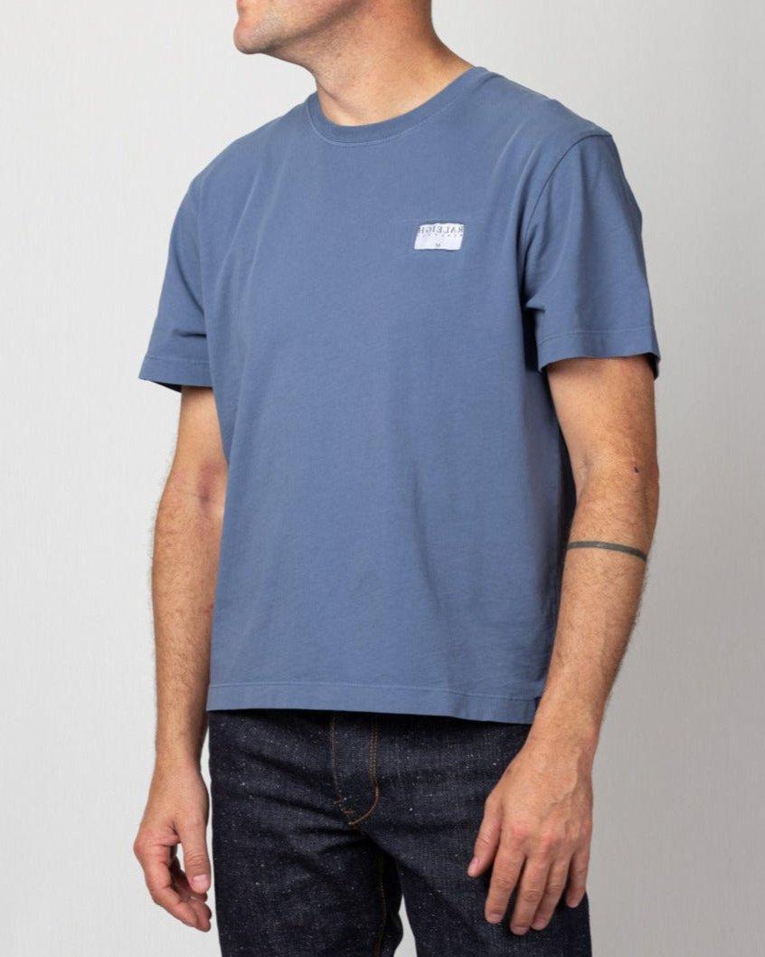 Solid Label Tee | Overcast Product Image