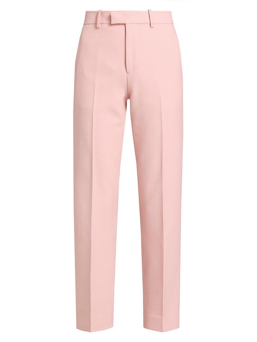 burberry Tailored Straight Leg Wool Trousers Product Image