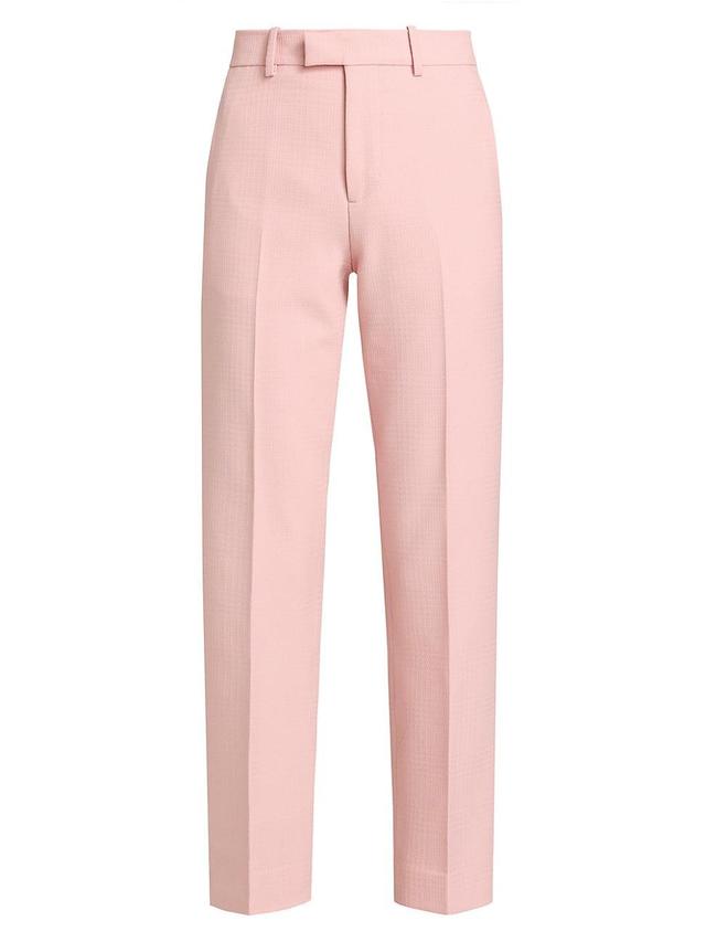 burberry Tailored Straight Leg Wool Trousers Product Image