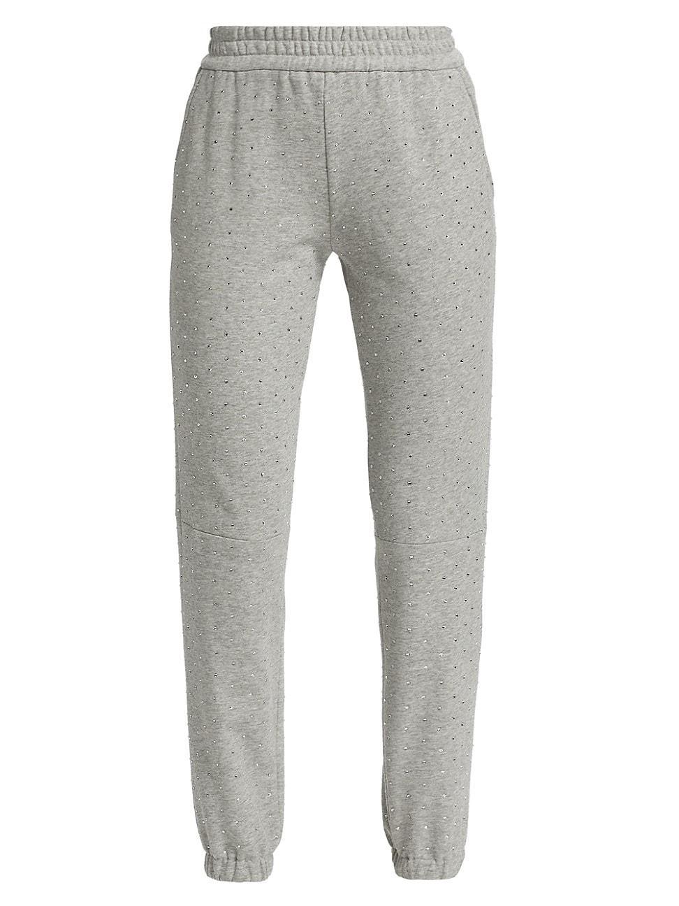 Womens Ellery Crystal-Embellished Cotton-Blend Sweatpants Product Image