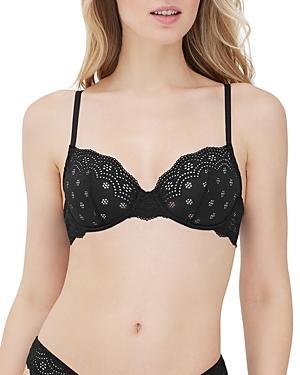 Skarlett Blue Womens Smitten Eyelet Unlined Underwire Bra Product Image