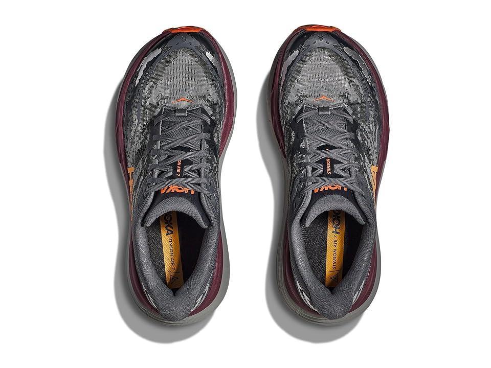 Hoka Men's Stinson 7 (Castlerock/Cabernet) Men's Shoes Product Image