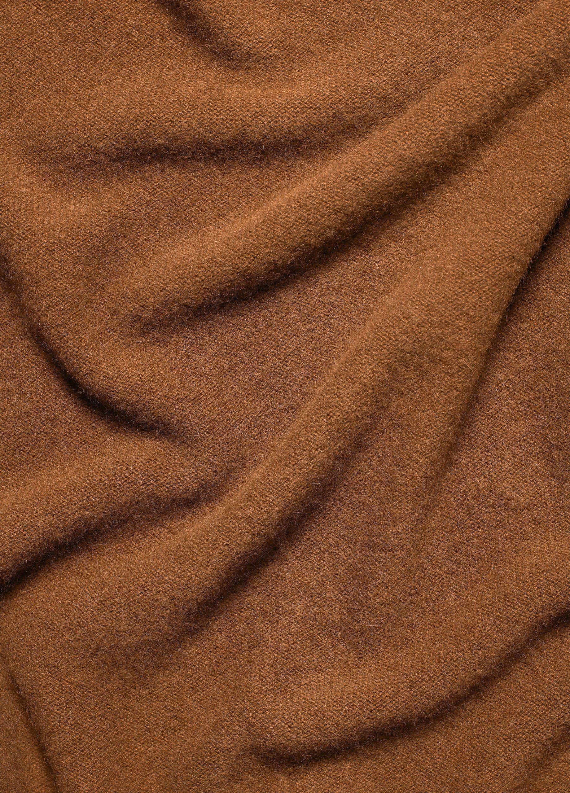 Plush Cashmere Funnel Neck Poncho Product Image