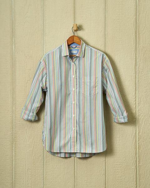 Women's Sea-Washed Shirt in Awning Stripe Product Image