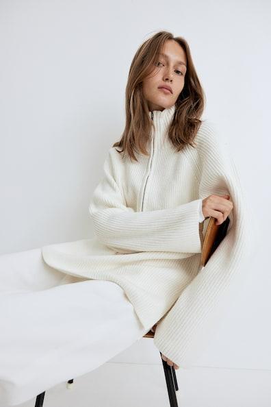 Rib-knit Half-zip Sweater Product Image