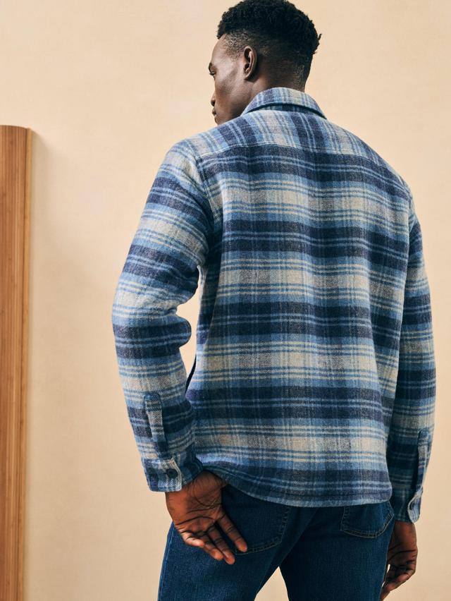 High Pile Fleece Lined Wool CPO - Mountain Mist Plaid Male Product Image