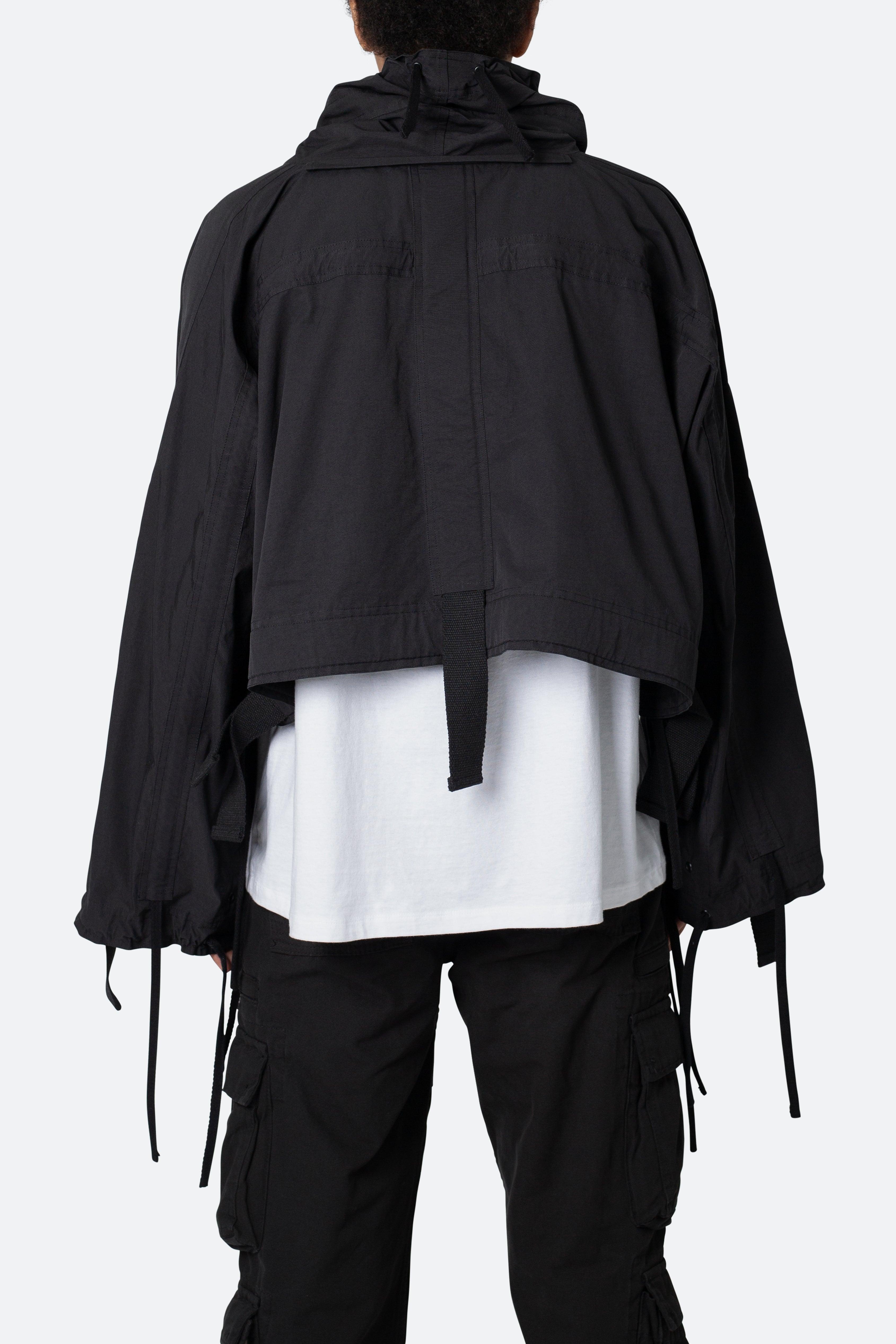 Cropped Strappy Jacket - Black Product Image