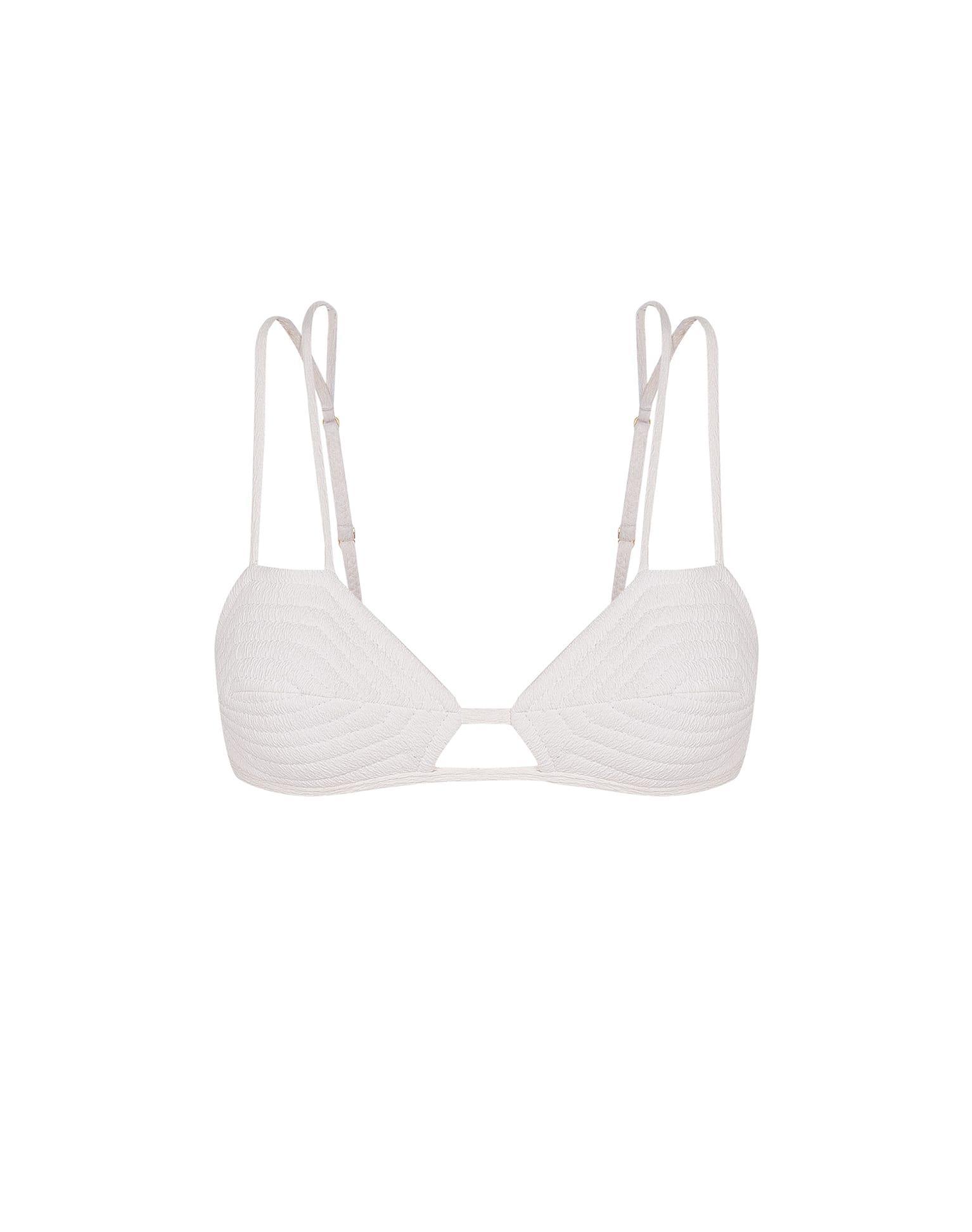 Firenze Esther Parallel Tri Top - White Product Image