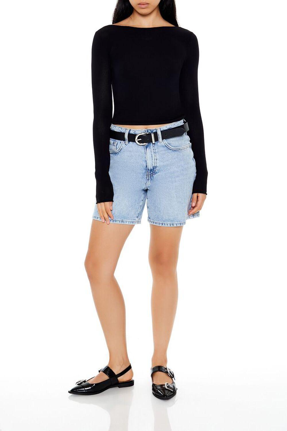 Cropped Boat-Neck Sweater | Forever 21 Product Image