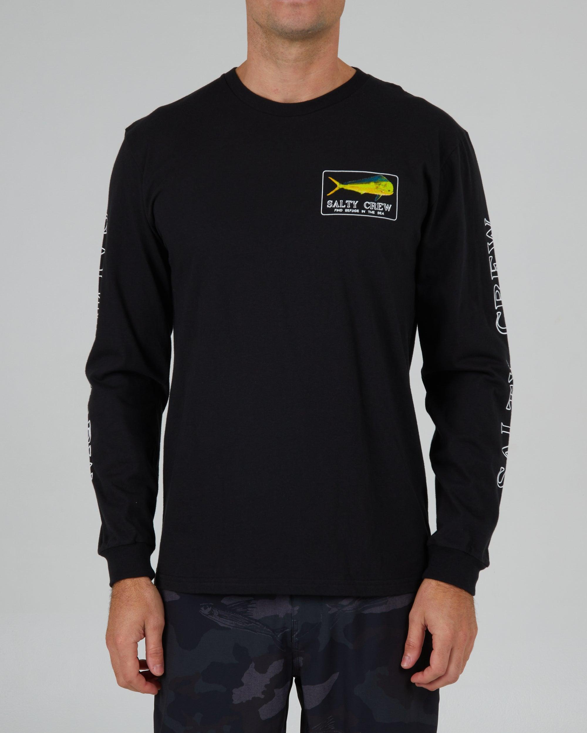 Golden Mahi Black L/S Premium Tee Male Product Image