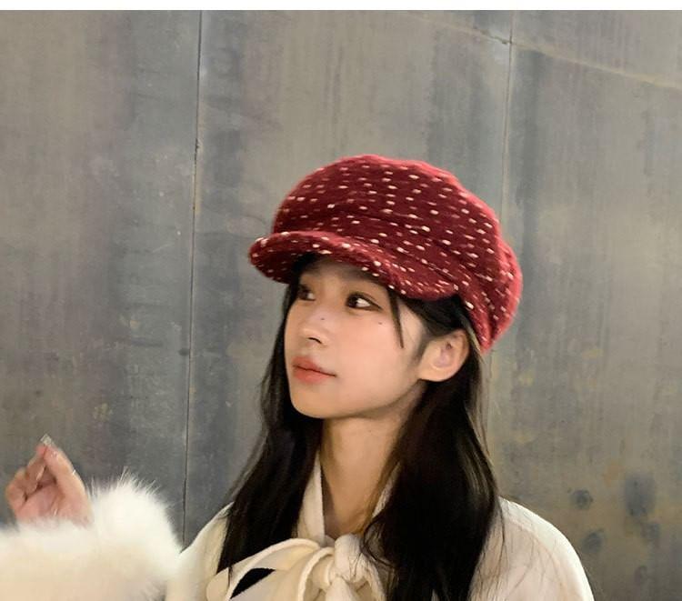 Dotted Beret Hat Product Image