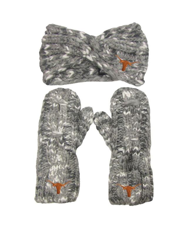 Womens ZooZatz Texas Longhorns Logo Marled Headband and Mitten Set Product Image