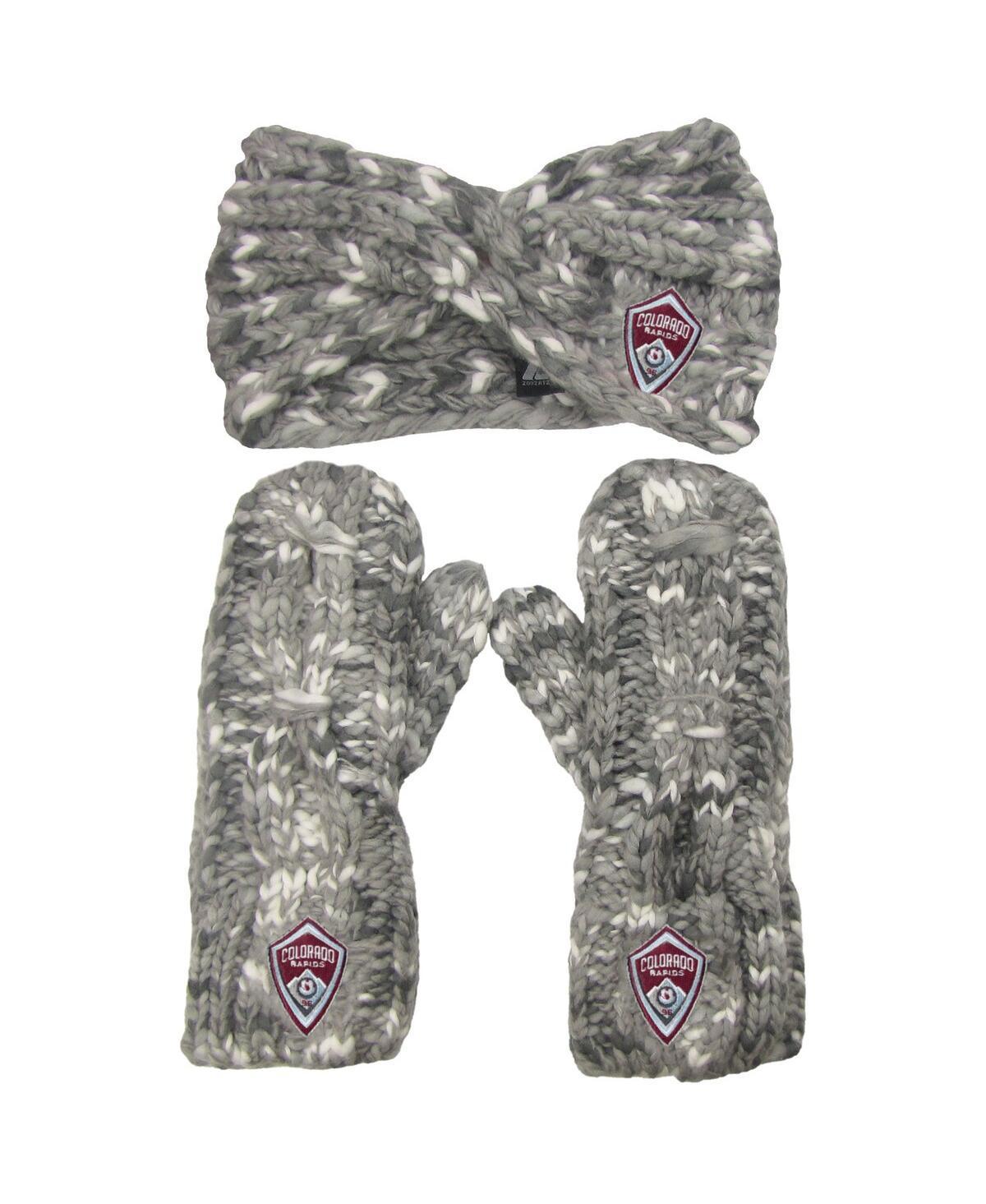 Women's ZooZatz Orlando City SC Marled Headband and Mittens Set, Orf Grey Product Image