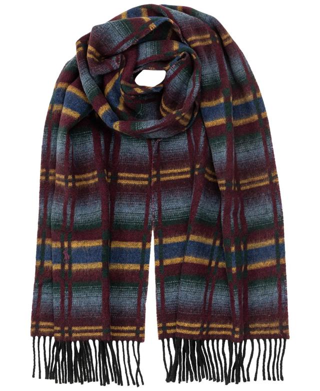 Polo Ralph Lauren Mens Jacquard Plaid Scarf Product Image