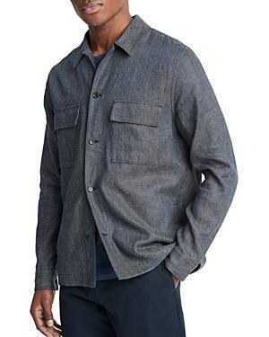 Mens Linen-Blend Twill Shirt Jacket Product Image