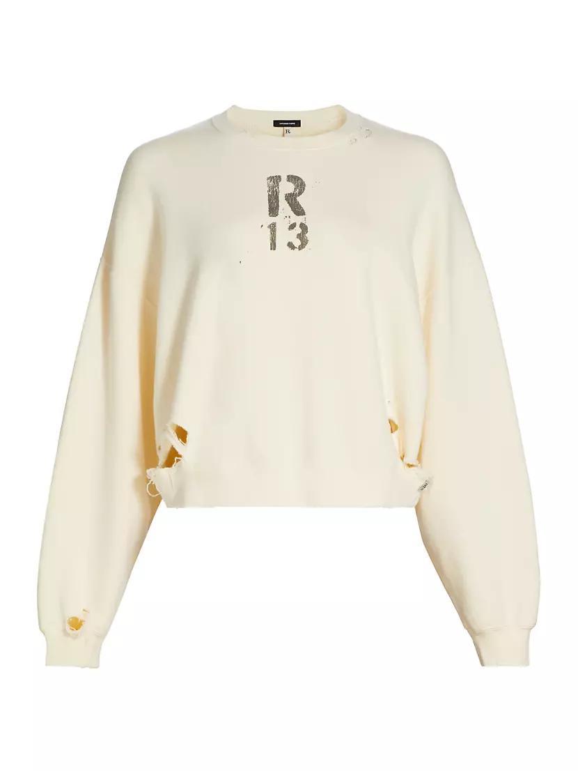 Distressed Crewneck Sweatshirt Product Image