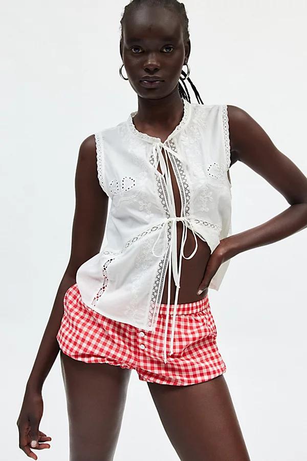 Frankies Bikinis Cider Gingham Bloomer Short Womens at Urban Outfitters Product Image