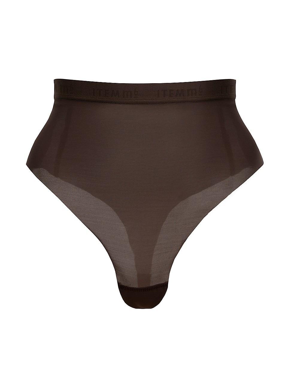 Womens All Mesh Brazilian Thong Product Image