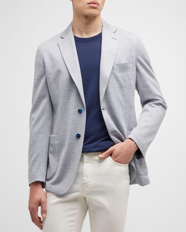 Brioni Men's Wool Sport Jacket - Size: LARGE - LIGHT BLUE Product Image