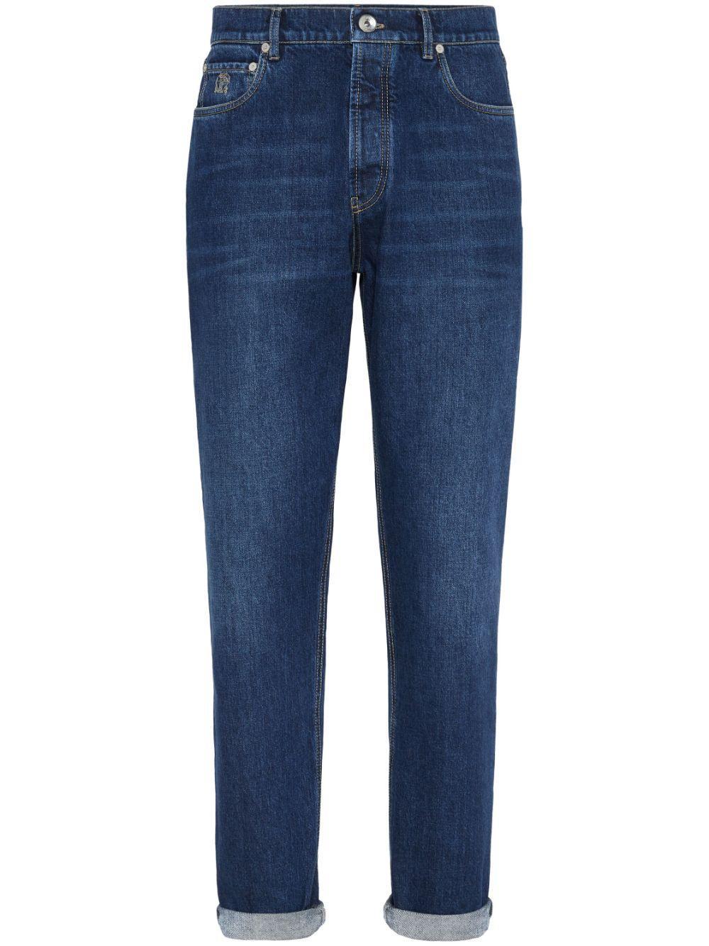 BRUNELLO CUCINELLI Iconic Fit Denim Jeans In Blue Product Image