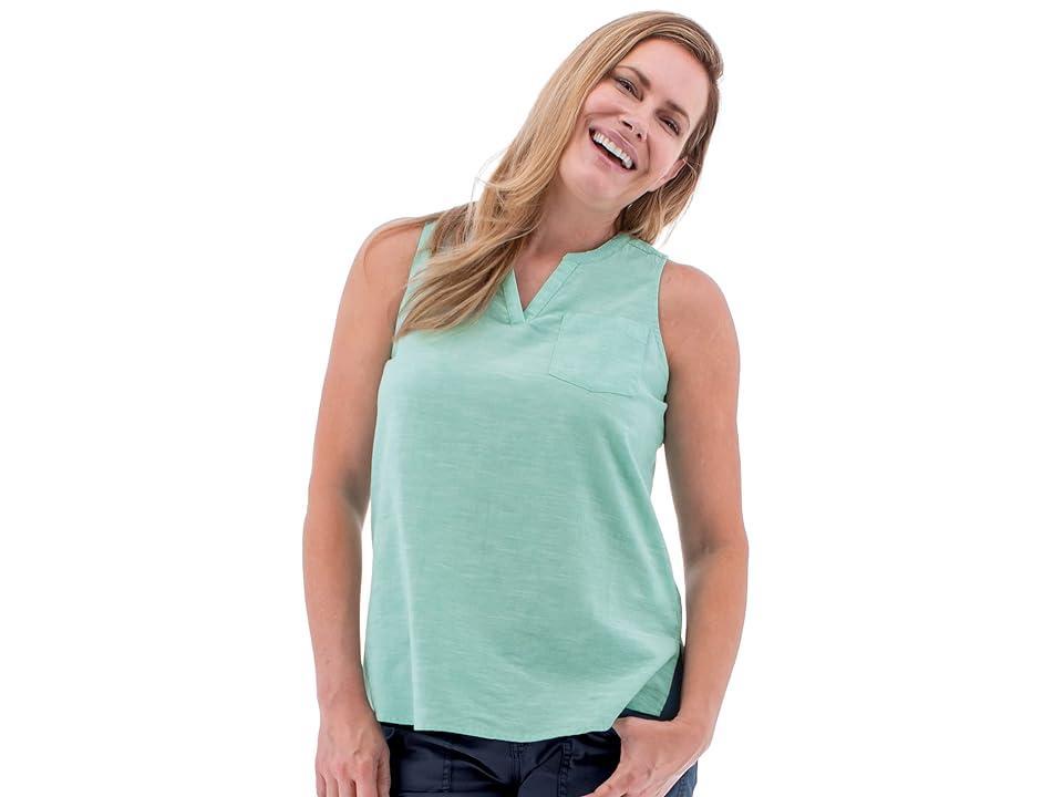 Aventura Devonne Split V-Neck Tank Top -  XS Product Image