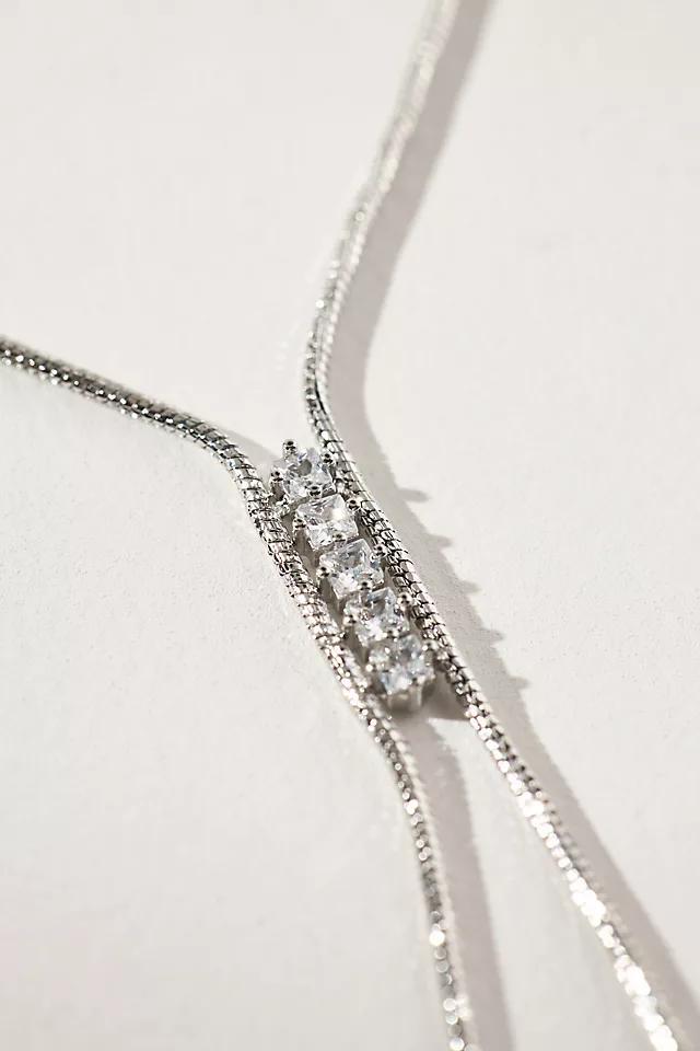 Mini Crystal Lariat Necklace Product Image