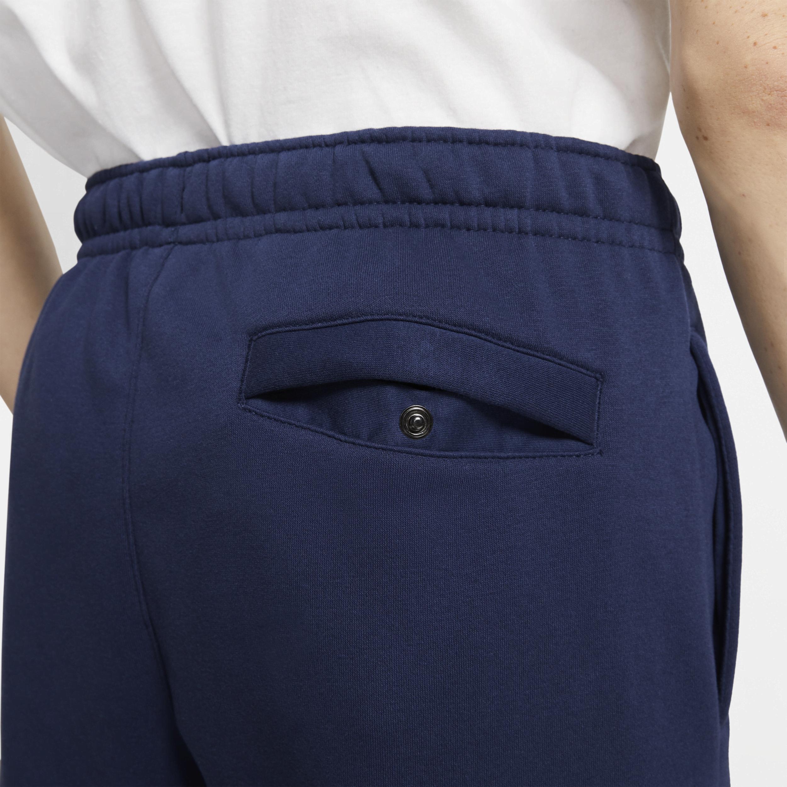 Nike Mens Nike Open Hem Club Pants - Mens White/Midnight Navy Product Image