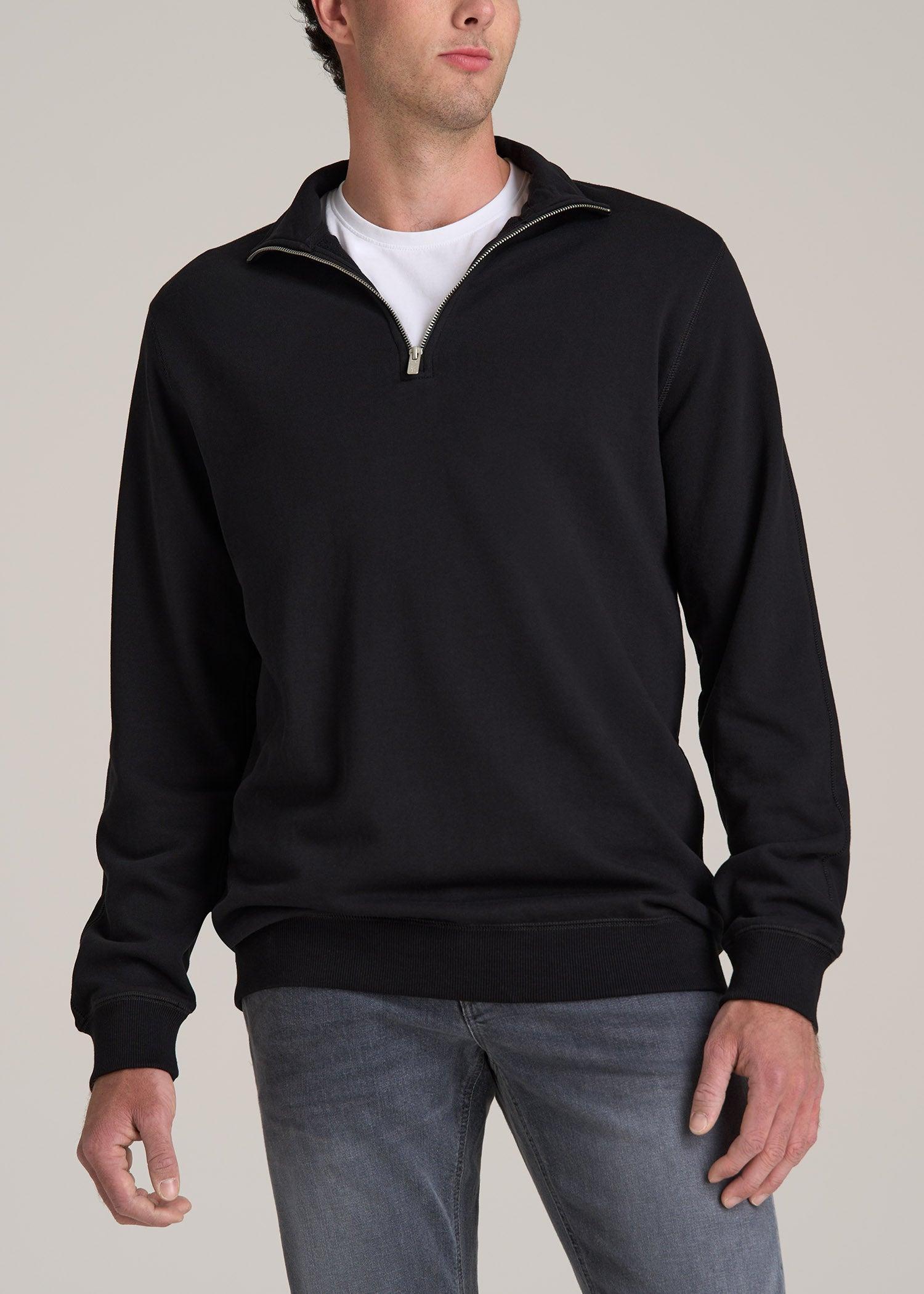 Wearever 2.0 French Terry Quarter-Zip Tall Men's Sweatshirt in Black Male Product Image