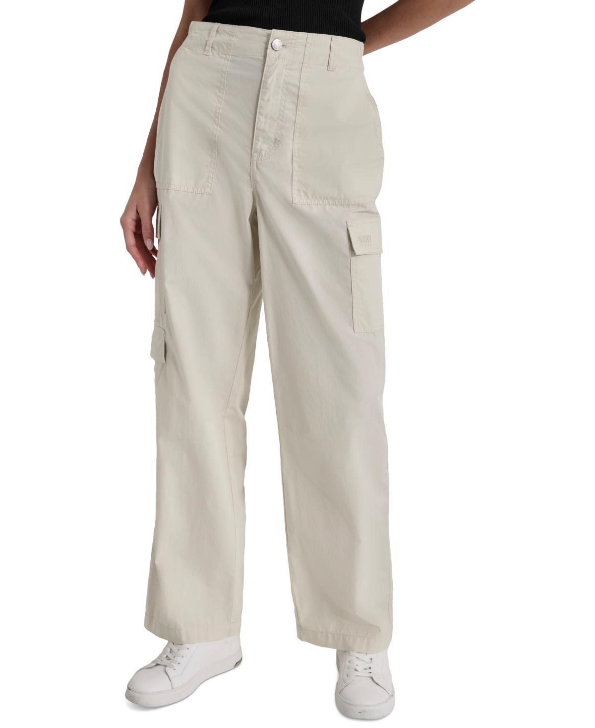 Women's High Rise Cotton Cargo Pants Product Image