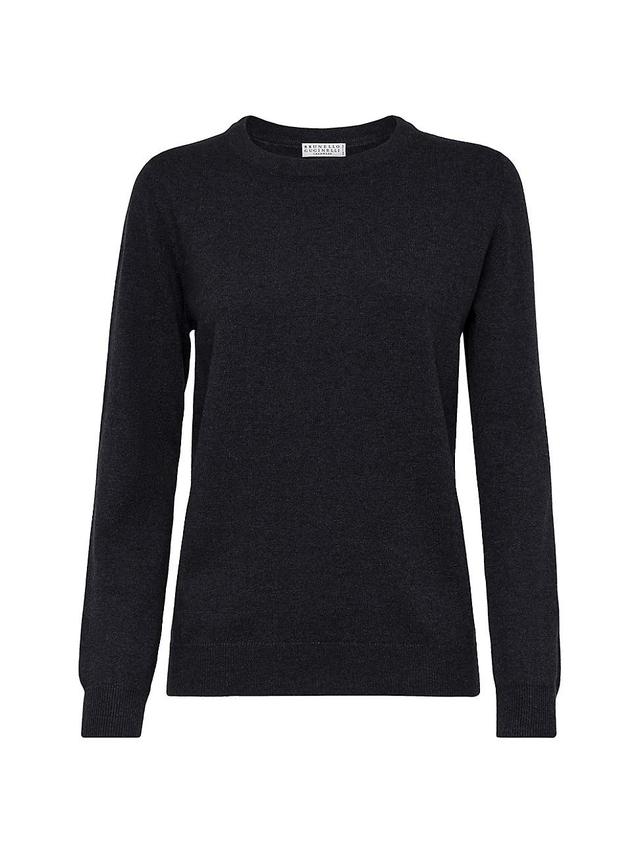 Womens Cashmere Sweater With Monili Product Image