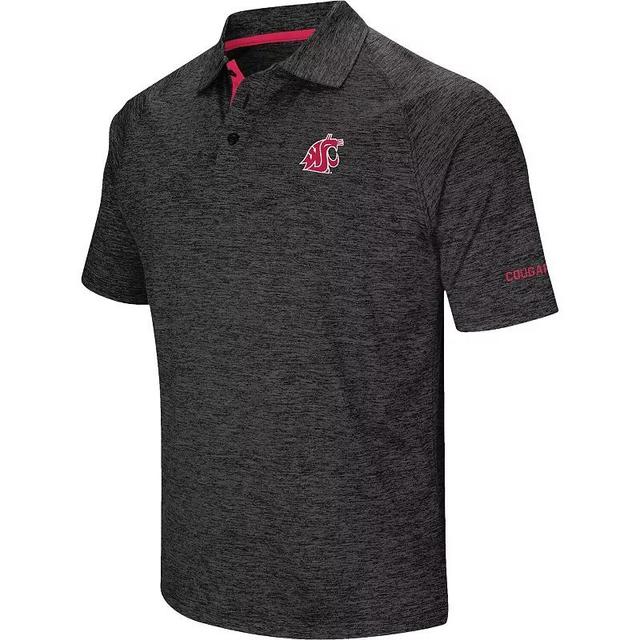 Mens Colosseum Black Arizona State Sun Devils Down Swing Polo Product Image