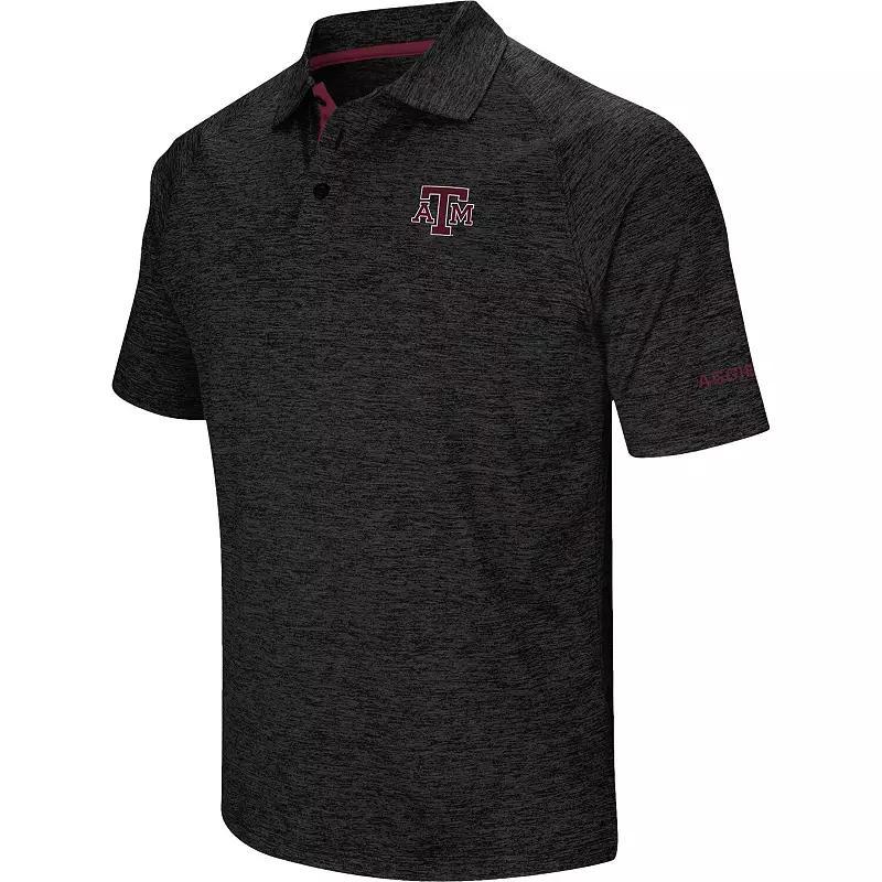 Mens Colosseum Black Texas A&M Aggies Down Swing Polo Product Image