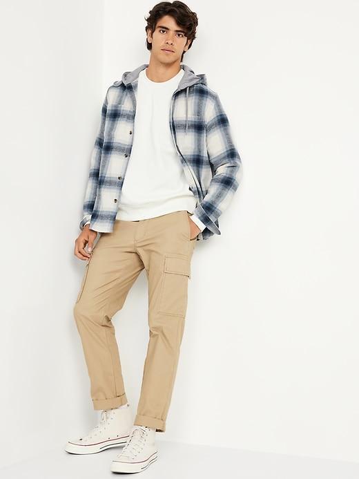 Hooded Flannel Shirt Product Image