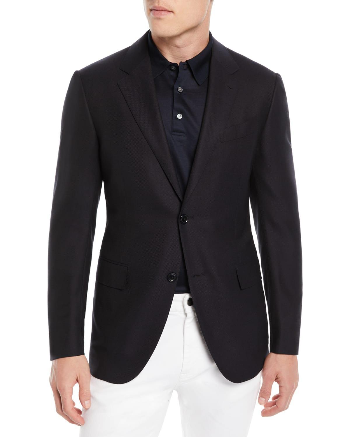 ZEGNA Trofeo Comfort 10-Pocket Wool Blend Blazer Product Image