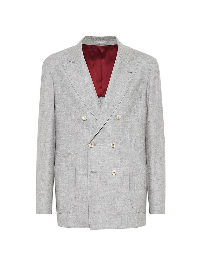 Mens One and a Half Breasted Blazer with Patch Pockets Product Image