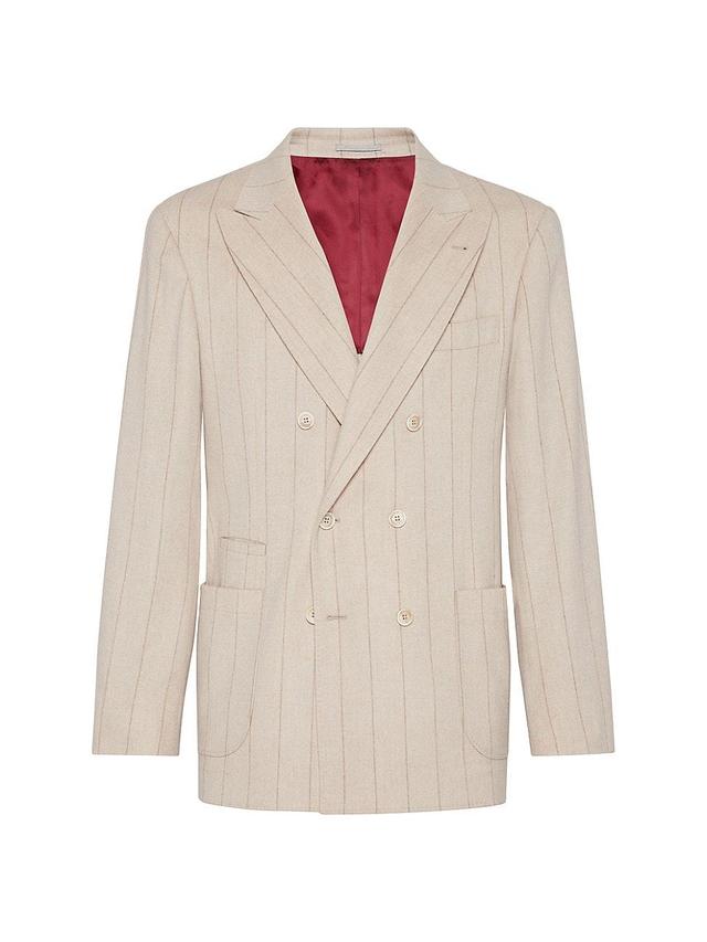 Mens One and a Half Breasted Deconstructed Blazer with Patch Pockets Product Image