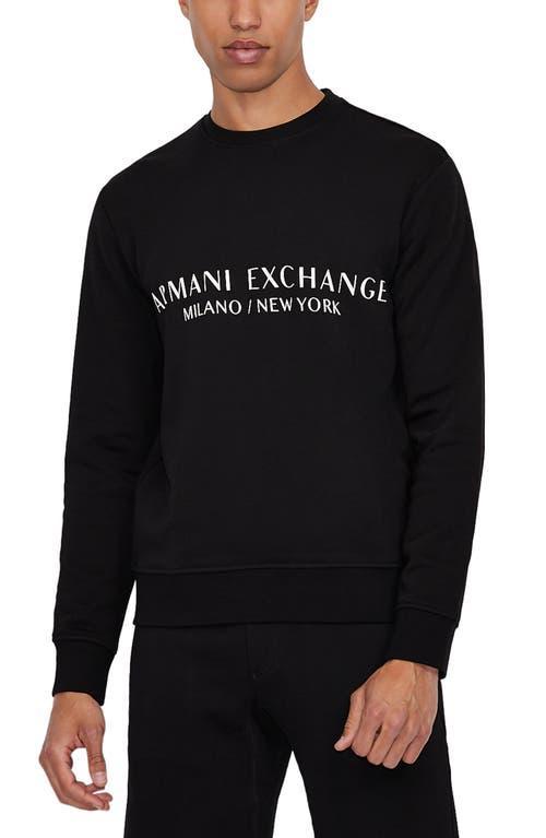 Armani Exchange Milano New York Graphic Cotton Sweatshirt Product Image