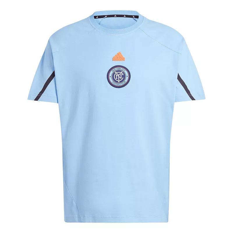 Mens adidas Sky Blue New York City FC 2024 Travel Raglan T-Shirt Product Image