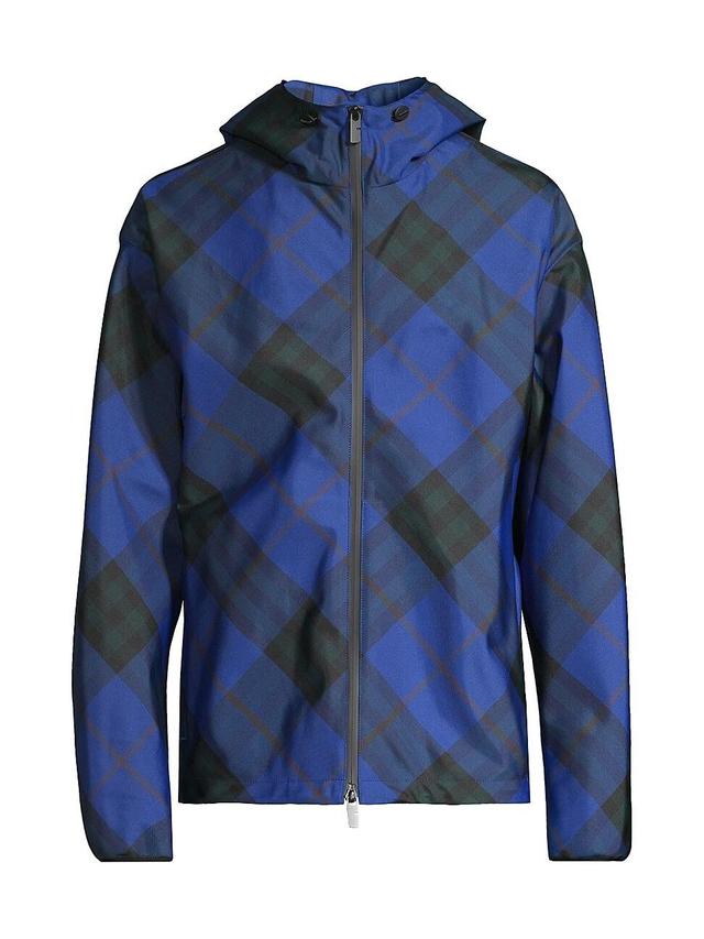 Mens Check Windbreaker Jacket Product Image