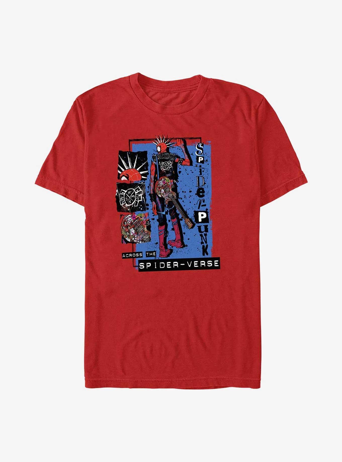 Marvel Spider-Man Punk Power Across Spiderverse Extra Soft T-Shirt Product Image