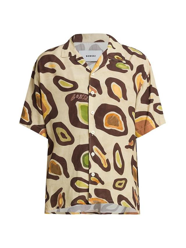 Mens Graphic Oversized Camp Shirt Product Image