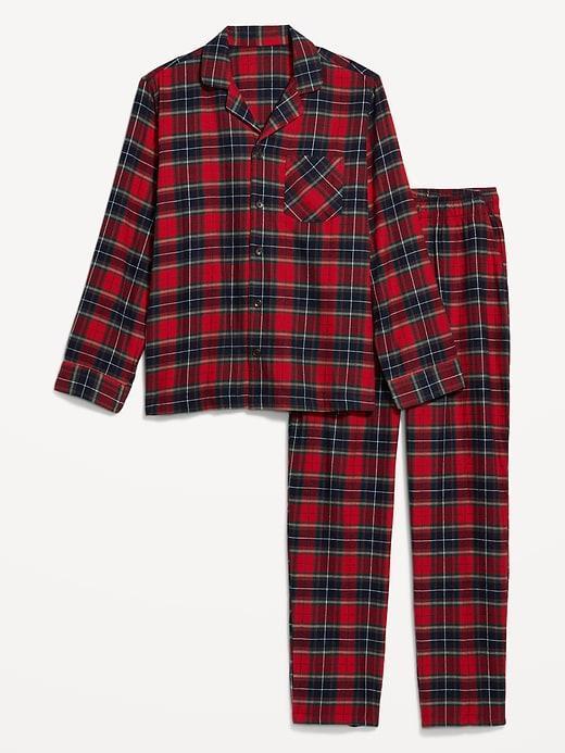 Flannel Pajama Set for Men Product Image