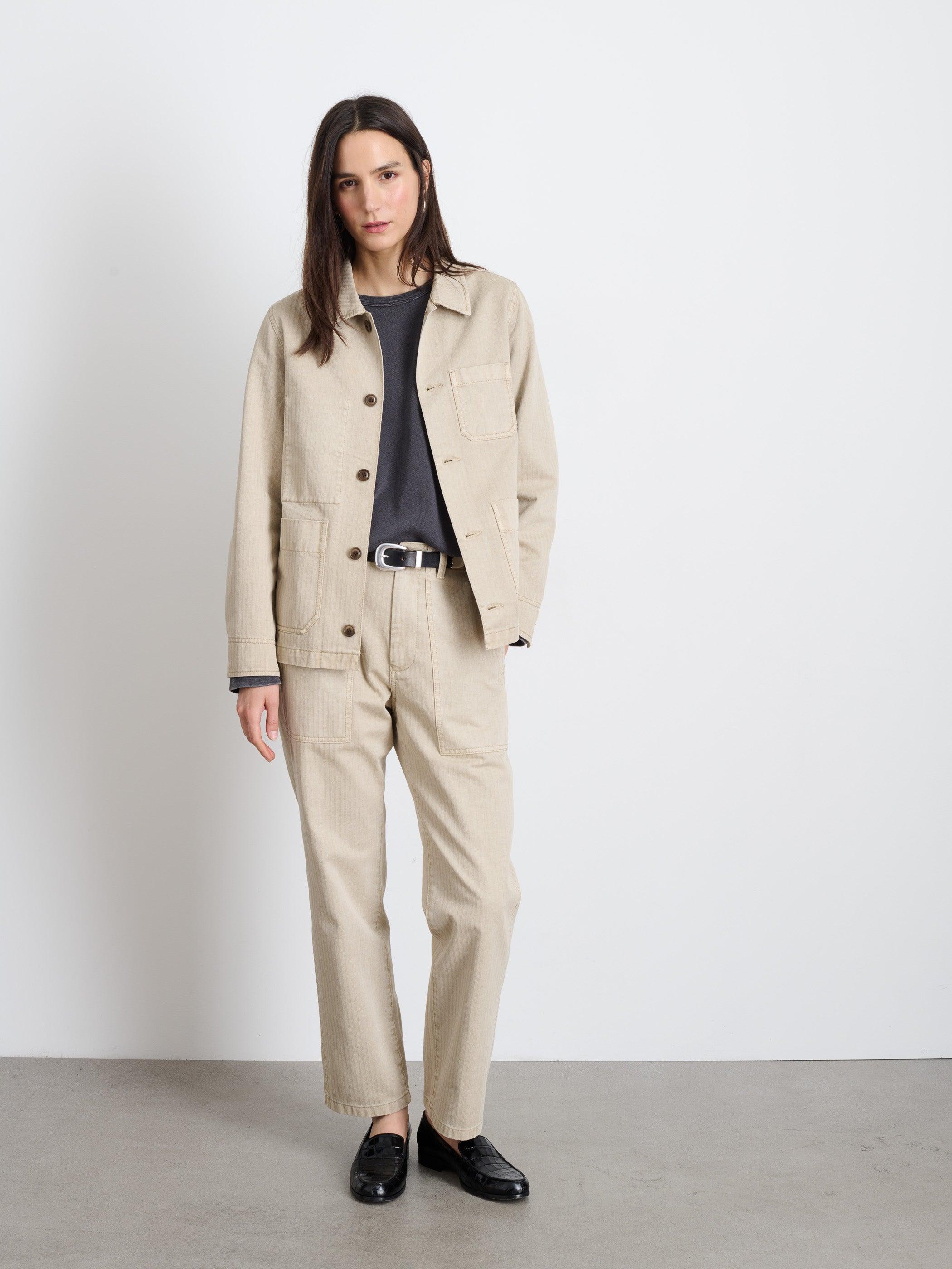 Britt Work Jacket in Herringbone Female Product Image