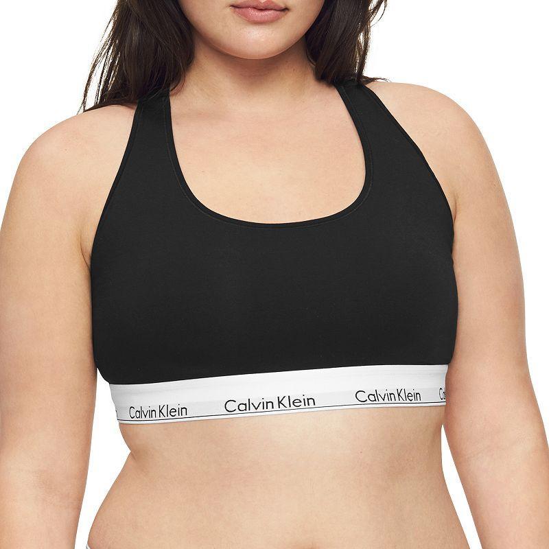 Plus Size Calvin Klein Modern Cotton Unlined Bralette QF5116, Womens Product Image