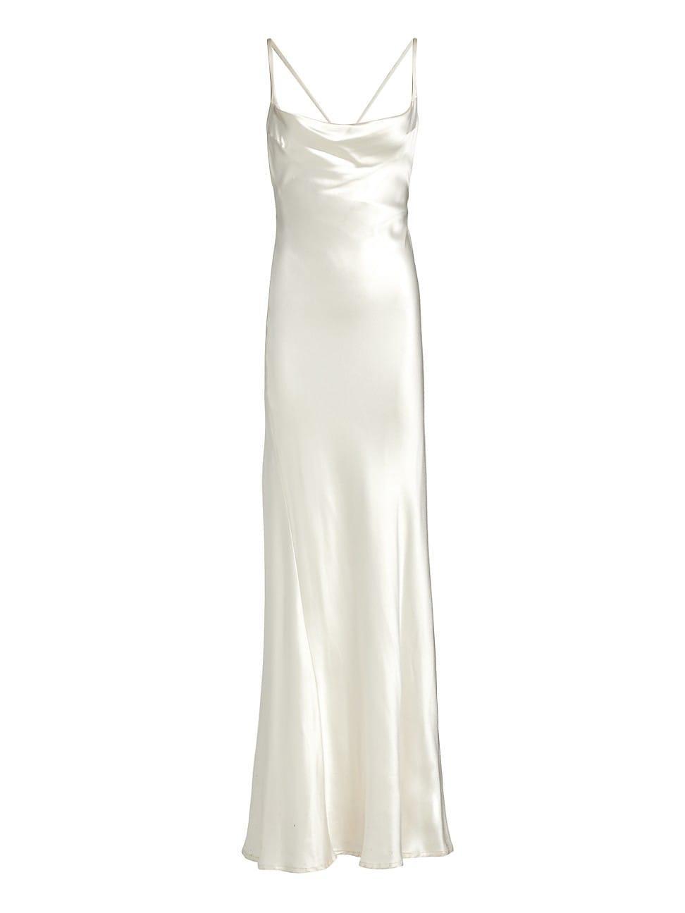 Womens Whiteley Cowl-Neck Silk Gown Product Image